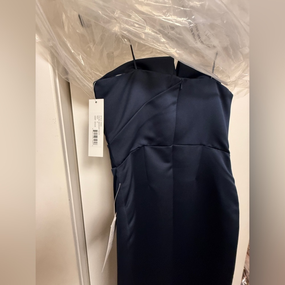 JAYGODFREY Midnight Blue Navy Strapless Dress Szie 8 - Picture 11 of 14